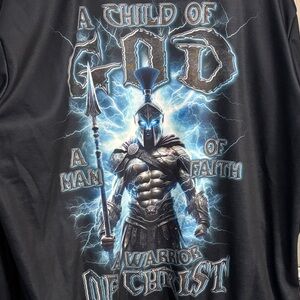 Men's Black Warrior of Christ Performance Jacket